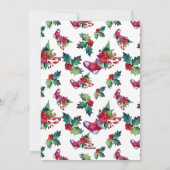 Cartes Pour Fêtes Annuelles Joyeux Noël Holiday Stocker Floral Wreath Photo (Dos)