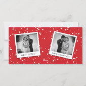 Cartes Pour Fêtes Annuelles Joyeux Noël Holly Mistletoe 3 Mariage photo (Dos)
