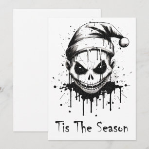 Cartes Pour Fêtes Annuelles Joyeux Noël Horreur Gothique Épouvantable