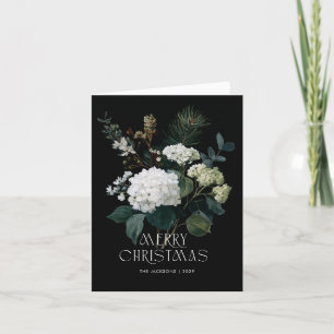 Cartes Pour Fêtes Annuelles Joyeux Noël Hydrangea Fleuriste Design de Fêtes