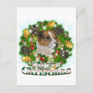 Cartes Pour Fêtes Annuelles Joyeux Noël Jack Russell