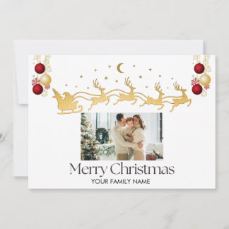 Cartes Pour Fêtes Annuelles Joyeux Noël jaune et noir