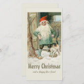 Cartes Pour Fêtes Annuelles Joyeux Noël Jenny Nyström Tomte et chat CC1191 (Devant / Derrière)