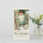 Cartes Pour Fêtes Annuelles Joyeux Noël Jenny Nyström Tomte et chat CC1191 (Debout devant)