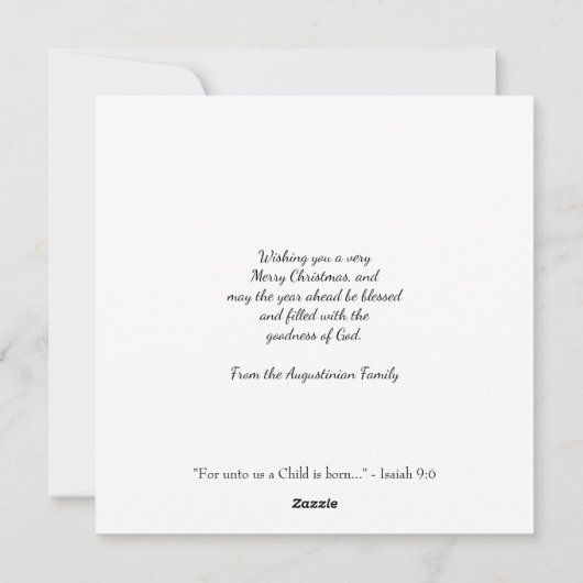 Cartes Pour Fêtes Annuelles Joyeux Noël JÉSUS EST LA RAISON Christian (Dos)