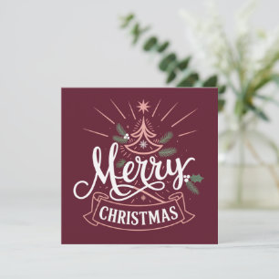 Cartes Pour Fêtes Annuelles Joyeux Noël Joli sapin de Noël Vacances de Noël