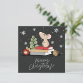 Cartes Pour Fêtes Annuelles Joyeux Noël/Joyeuses fêtes (Debout devant)