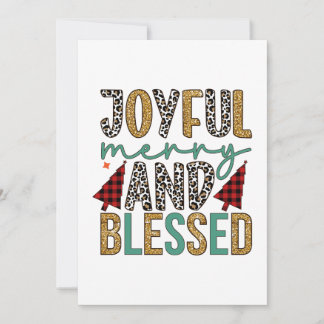 Cartes Pour Fêtes Annuelles Joyeux Noël Joyeux Et Bénis