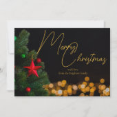 Cartes Pour Fêtes Annuelles Joyeux Noël Joyeux et moderne (Devant)