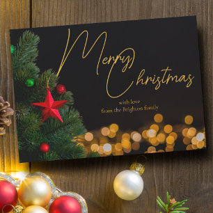Cartes Pour Fêtes Annuelles Joyeux Noël Joyeux et moderne