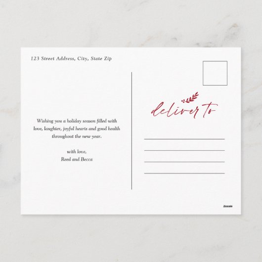 Cartes Pour Fêtes Annuelles Joyeux Noël Joyeux Noël Joyeux Noël (Dos)