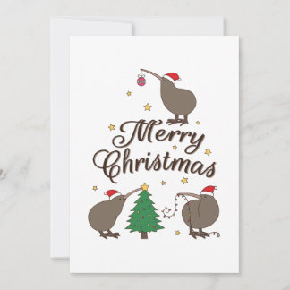 Cartes Pour Fêtes Annuelles Joyeux Noël Kiwi