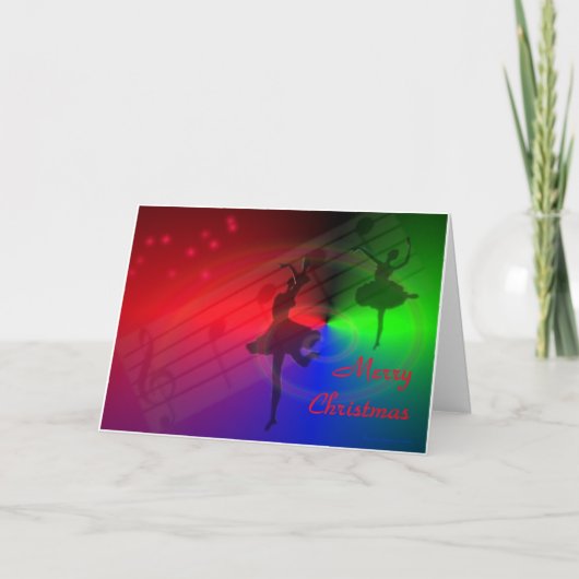 Cartes Pour Fêtes Annuelles Joyeux Noël - La Danse (Devant)
