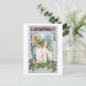 Cartes Pour Fêtes Annuelles Joyeux Noël - l'ange sonne Bell de joie (Debout devant)