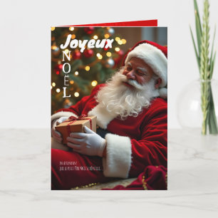 Cartes Pour Fêtes Annuelles Joyeux Noël Le Père Noël est endormi GC