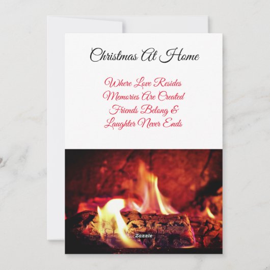 Cartes Pour Fêtes Annuelles Joyeux Noël Les temps les plus difficiles (Dos)