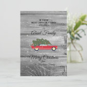 Cartes Pour Fêtes Annuelles Joyeux Noël Les temps les plus difficiles Rustique (Debout devant)