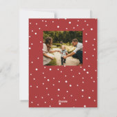 Cartes Pour Fêtes Annuelles Joyeux Noël Lettré à la main (Dos)