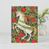Cartes Pour Fêtes Annuelles Joyeux Noël licorne (Debout devant)