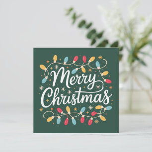 Cartes Pour Fêtes Annuelles Joyeux Noël Lumières Drôle Xmas Fêtes
