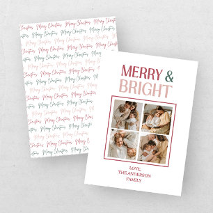 Cartes Pour Fêtes Annuelles Joyeux Noël lumineux et festif