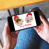 Cartes Pour Fêtes Annuelles Joyeux Noël, lutin de Noël mignon et drôle, photo