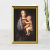 Cartes Pour Fêtes Annuelles Joyeux Noël - Madonna & Child (Devant)