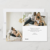 Cartes Pour Fêtes Annuelles Joyeux Noël manuscrit Script 7 Photo (Dos)