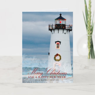 Cartes Pour Fêtes Annuelles Joyeux Noël Martha’s Vineyard Card
