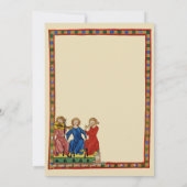 Cartes Pour Fêtes Annuelles Joyeux Noël médiéval (Dos)