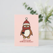 Cartes Pour Fêtes Annuelles joyeux noël mignon pingouin (Debout devant)