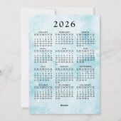 Cartes Pour Fêtes Annuelles Joyeux Noël mignon Pingouin Patinage sur glace ros (Dos)