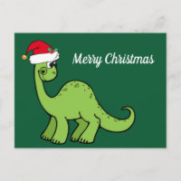 Joyeux Noël mignonne Dinosaure personnalisé vert