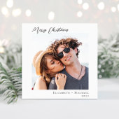 Cartes Pour Fêtes Annuelles Joyeux Noël Minimal photo moderne