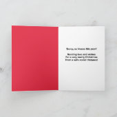 Cartes Pour Fêtes Annuelles Joyeux Noël Mistletoe Chat en Masque Visage Humour (Intérieur)