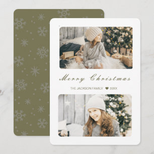Cartes Pour Fêtes Annuelles Joyeux Noël Moderne 2 Photo