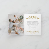 Cartes Pour Fêtes Annuelles Joyeux Noël moderne 3 PHOTO Salutation (Intérieur)