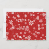 Cartes Pour Fêtes Annuelles Joyeux Noël Moderne 4 PHOTO Salutation (Dos)