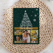 Cartes Pour Fêtes Annuelles Joyeux Noël moderne 5 photo Collage