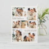 Cartes Pour Fêtes Annuelles Joyeux Noël moderne 7-Photo Collage (Debout devant)