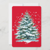 Cartes Pour Fêtes Annuelles Joyeux Noël moderne Élégant Script Doigt Neige (Dos)
