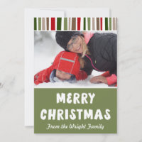 Joyeux Noël moderne et coloré en gras, votre photo