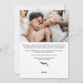 Cartes Pour Fêtes Annuelles Joyeux Noël moderne famille de script 5 photos (Dos)