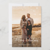 Cartes Pour Fêtes Annuelles Joyeux Noël moderne Famille Photo plaid Tartan (Devant)