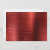 Cartes Pour Fêtes Annuelles Joyeux Noël moderne Joyeux Noël Rouge Script Photo (Dos)