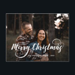 Cartes Pour Fêtes Annuelles Joyeux Noël moderne Nom de famille Photo Tartan Ho<br><div class="desc">Joyeux Noël moderne Famille Nom photo RED TARTAN</div>