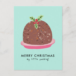 Cartes Pour Fêtes Annuelles Joyeux Noël Moderne Pudding Illustration
