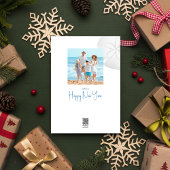 Cartes Pour Fêtes Annuelles Joyeux Noël Moderne Simple Bleu Dollar