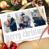 Cartes Pour Fêtes Annuelles Joyeux Noël Moderne Simple Mistletoe 3 Photo