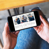 Cartes Pour Fêtes Annuelles Joyeux Noël Moderne Simple Mistletoe 4 Photo